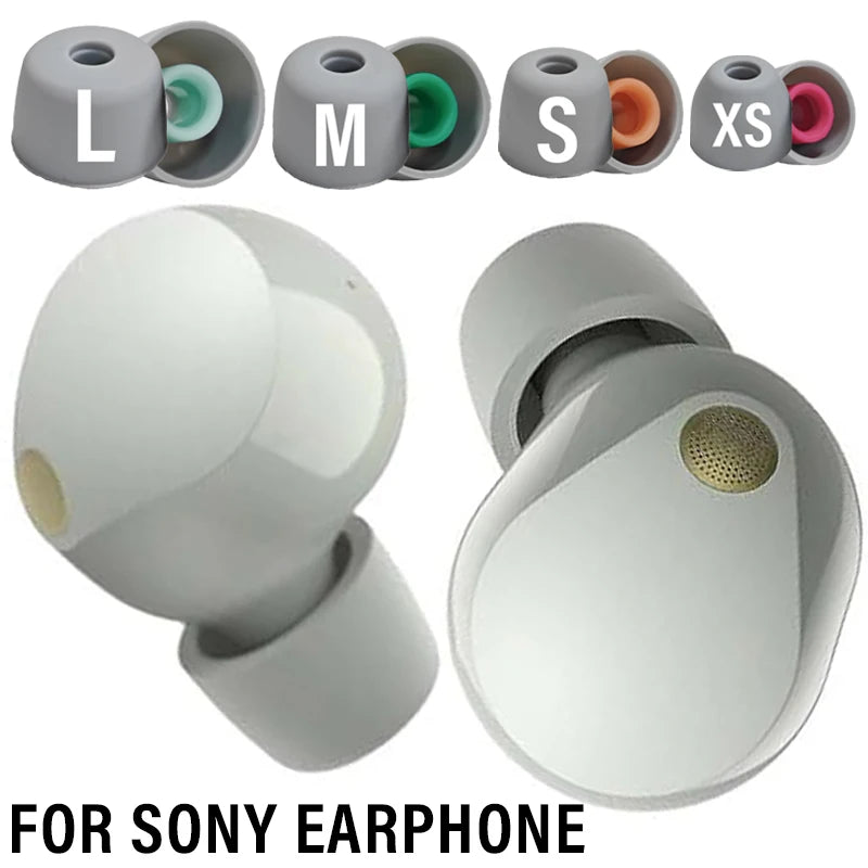 Silicone Replacement Eartips for Sony WF-1000XM5 – 4 Pairs