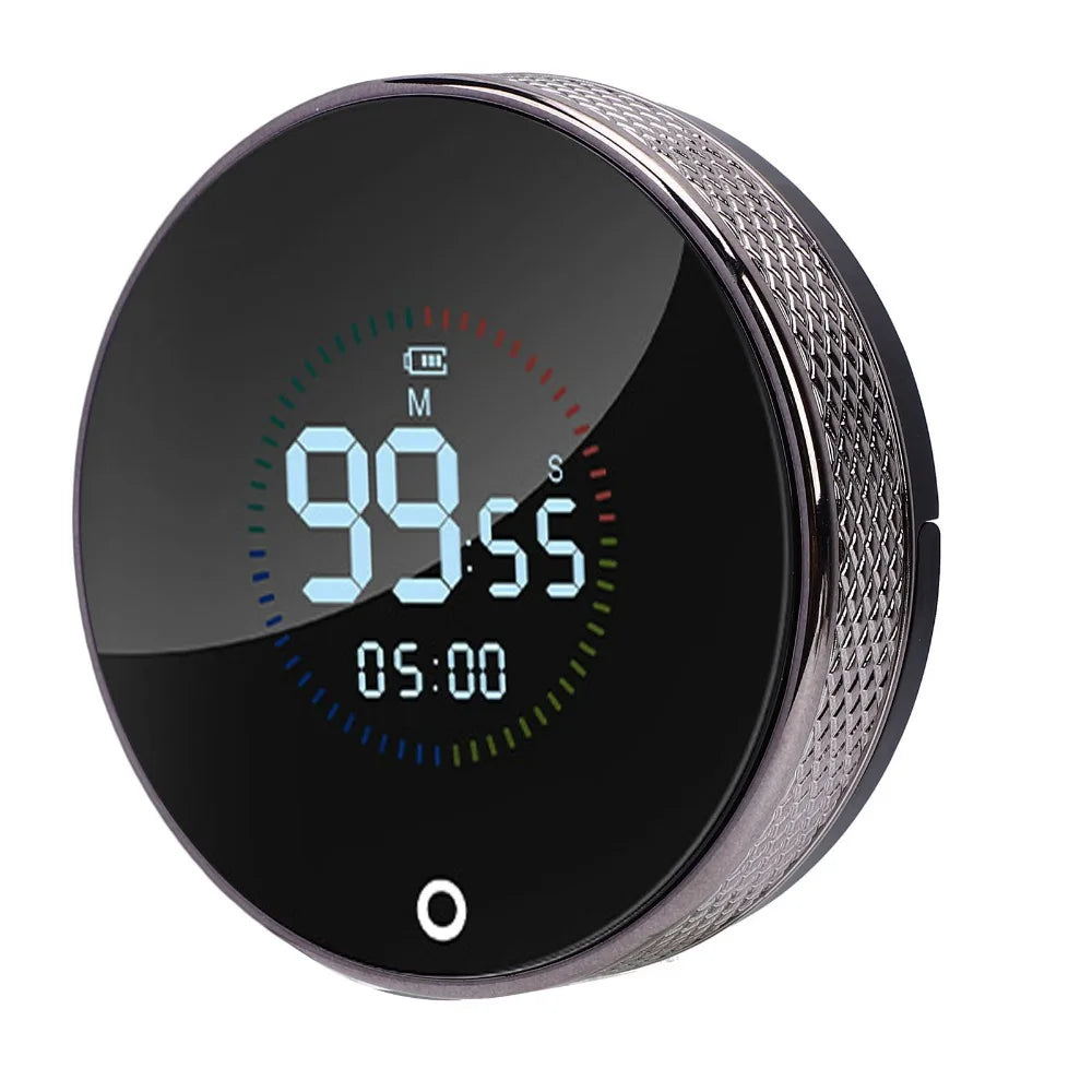 USB Rechargeable Magnetic Countdown Countup Kitchen Timer