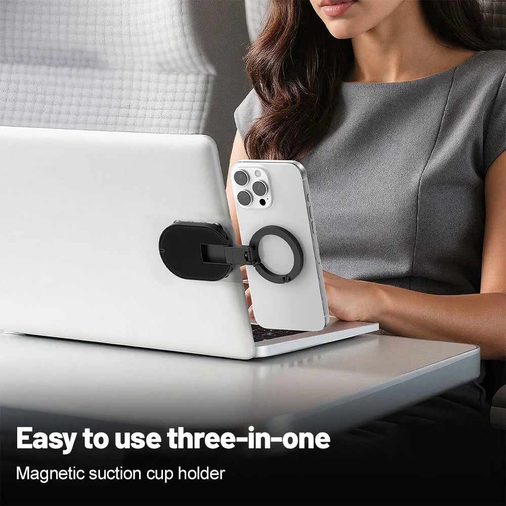 3-in-1 Magnetic Phone Stand – Foldable MagSafe Wall Mount