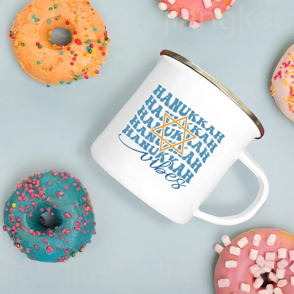 In My Hanukkah Era Enamel Mug | Jewish Holiday Gift Cup