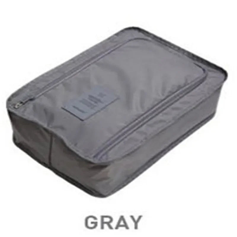Waterproof Travel Shoe Bag Organizer – Nylon Zipper Pouch