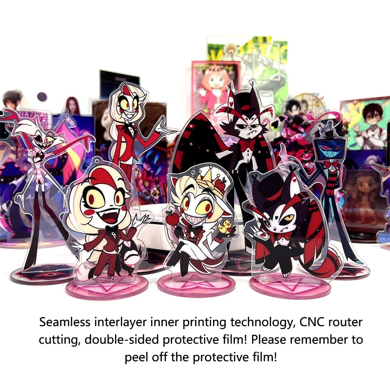 Hazbin Hotel Acrylic Standee & Keychain | Anime Desk Decor