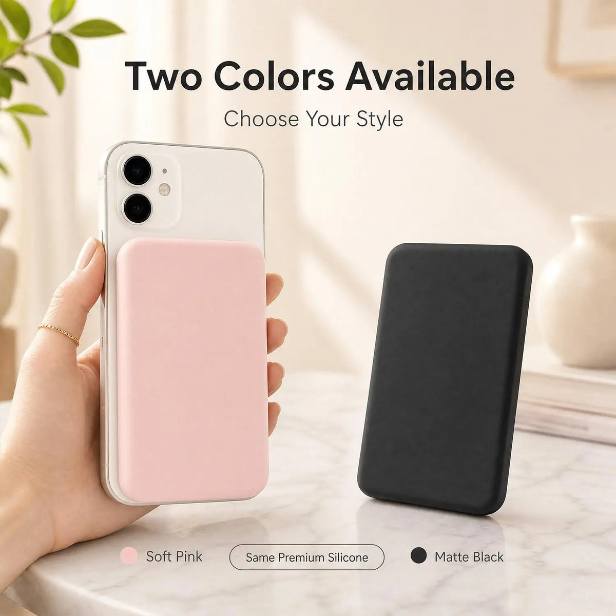 Silicone Matte MagSafe Battery Case – iPhone 17/16/15/14 Pro