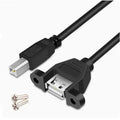 USB Type-B Male to Female Printer Cable Adapter