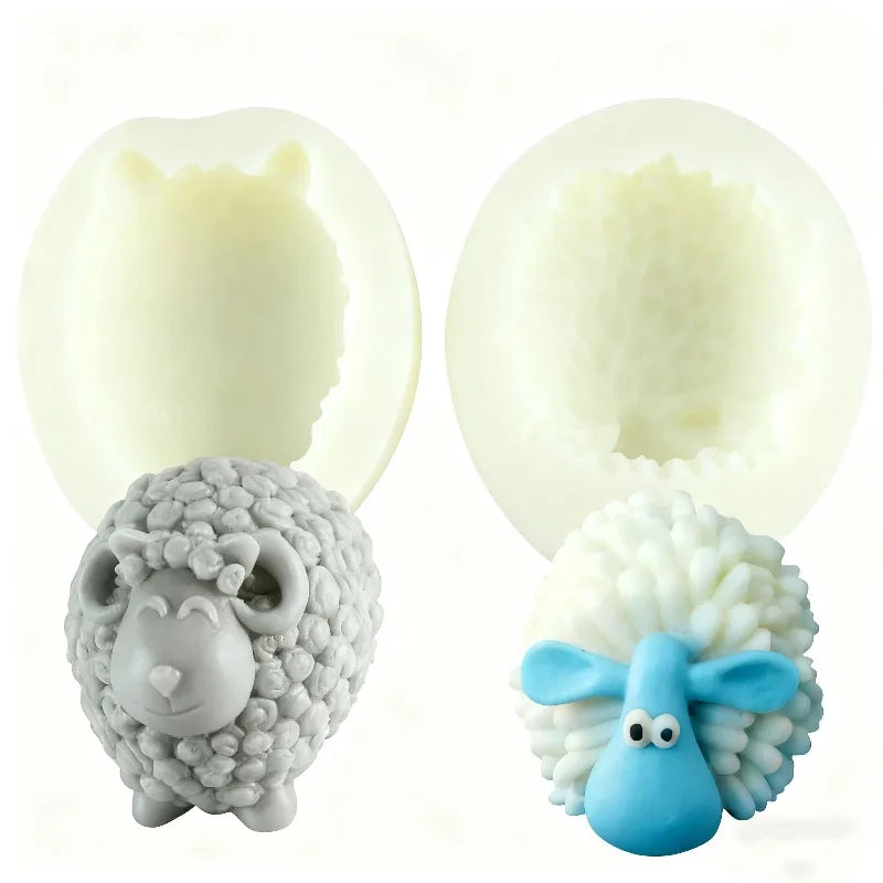 3D Sheep Silicone Mold – DIY Candle, Soap & Resin Craft