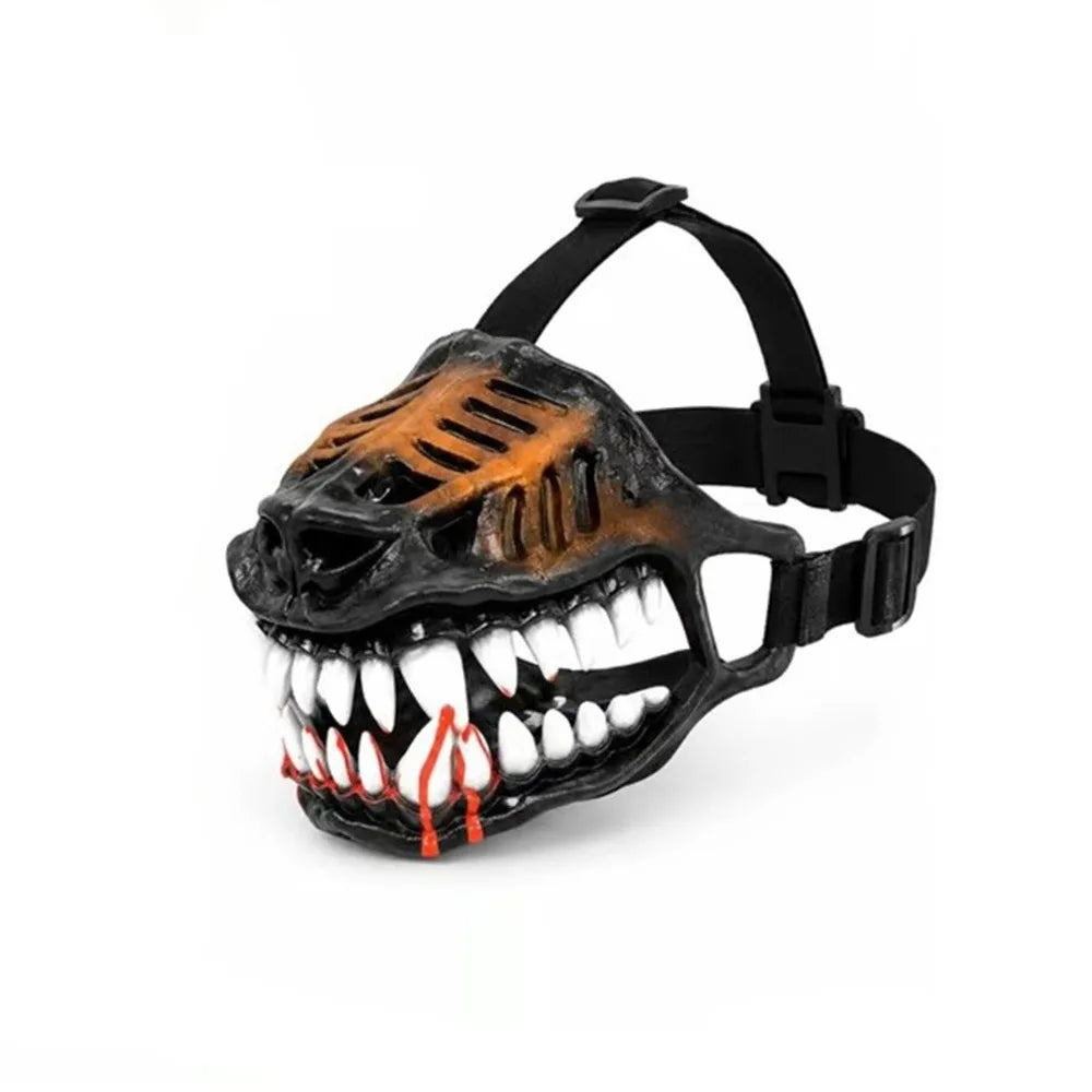 Monster Dog Muzzle – Hell Hound Scary Teeth, S to XL