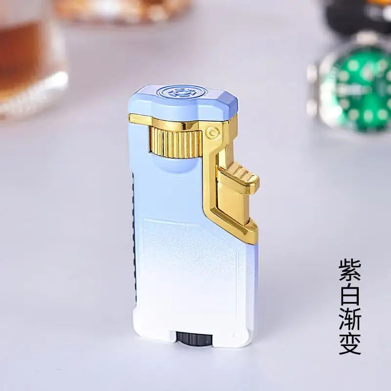 Tri-Color Flame Windproof Butane Lighter | Creative Gift