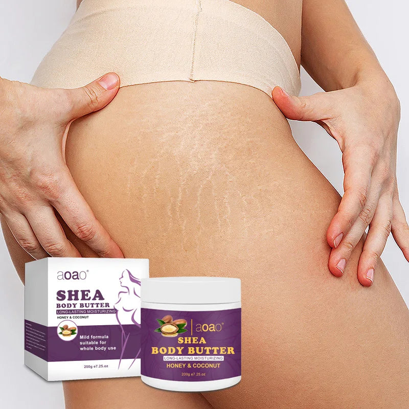 AOAO Shea Body Butter – Vitamin E & Coconut Moisturizer