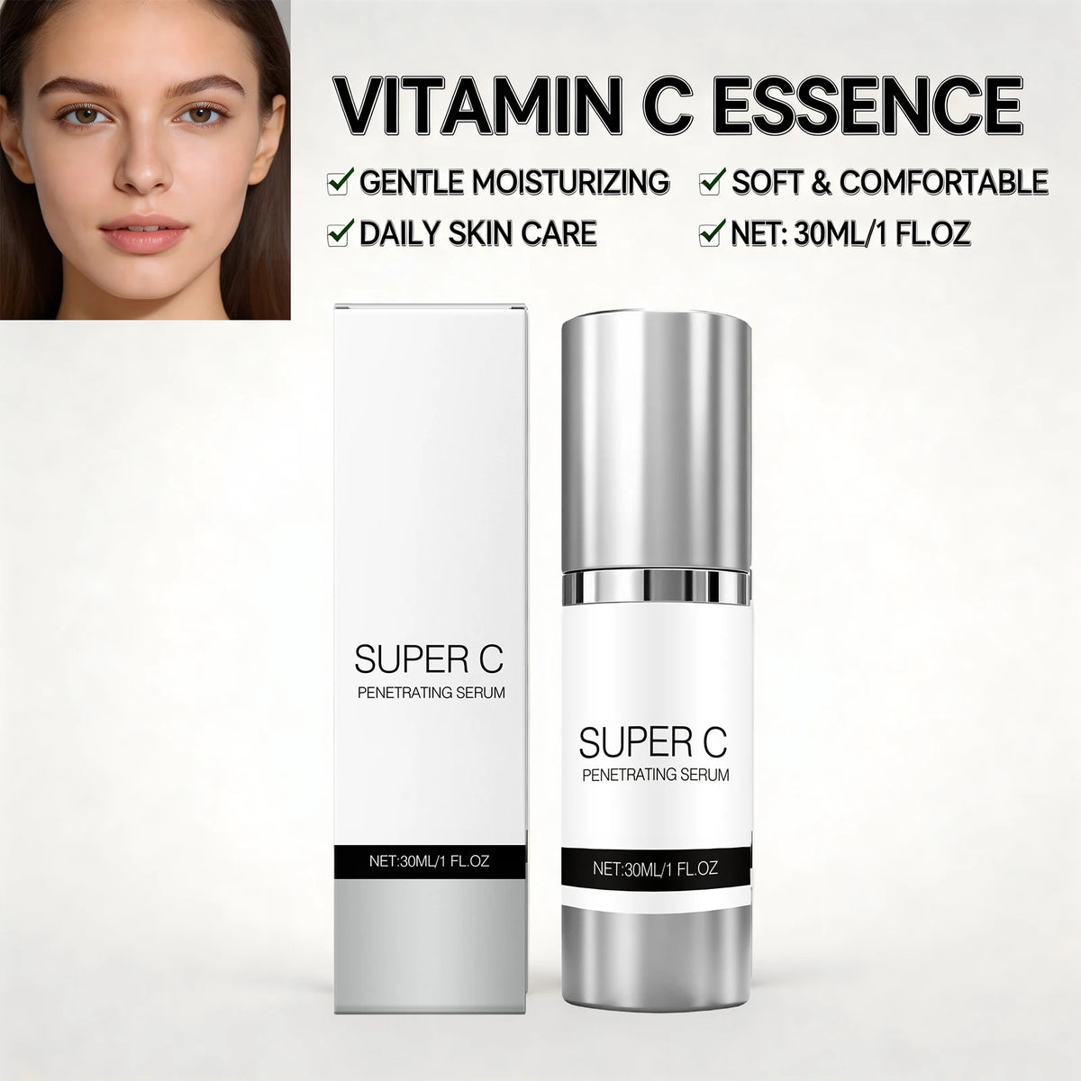 Vitamin C Brightening Face Serum – Firming & Hydrating