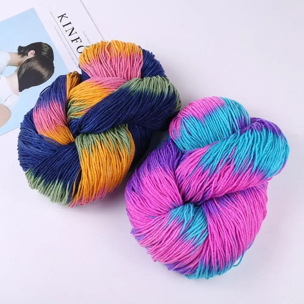 Segment Dyed Acrylic Yarn – Soft Mixed Color Knit & Crochet