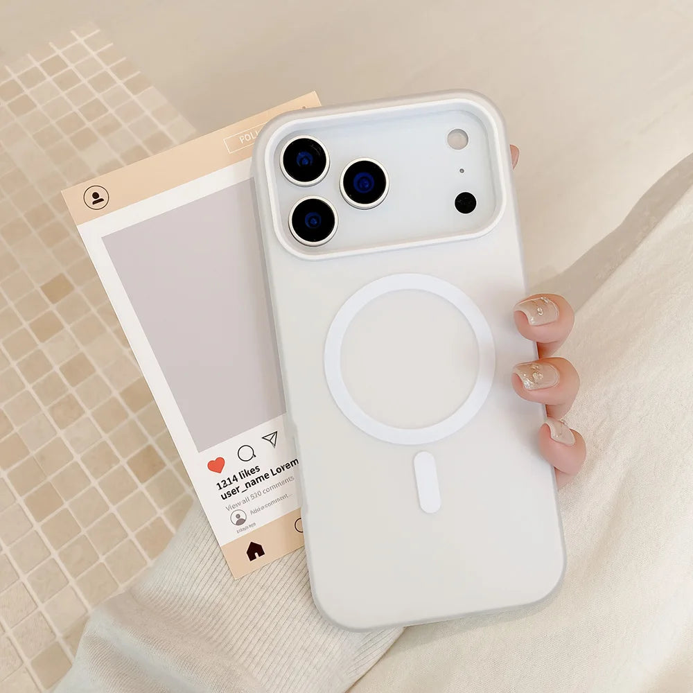 2-in-1 MagSafe Magnetic iPhone Case – Candy Color Matte