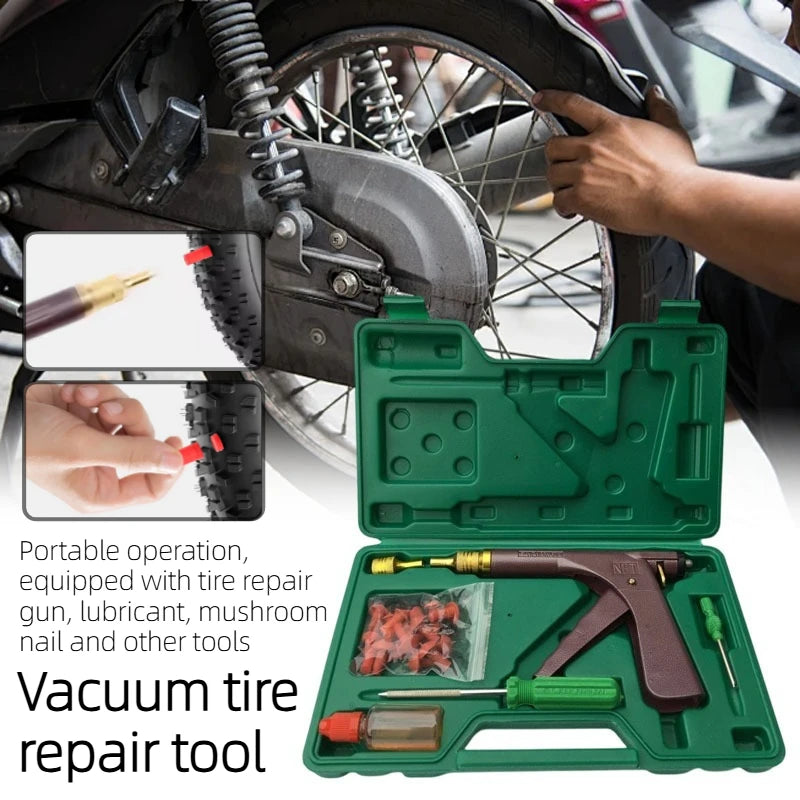 Motorcycle Vacuum Tire Repair Kit – Mushroom Gun Set