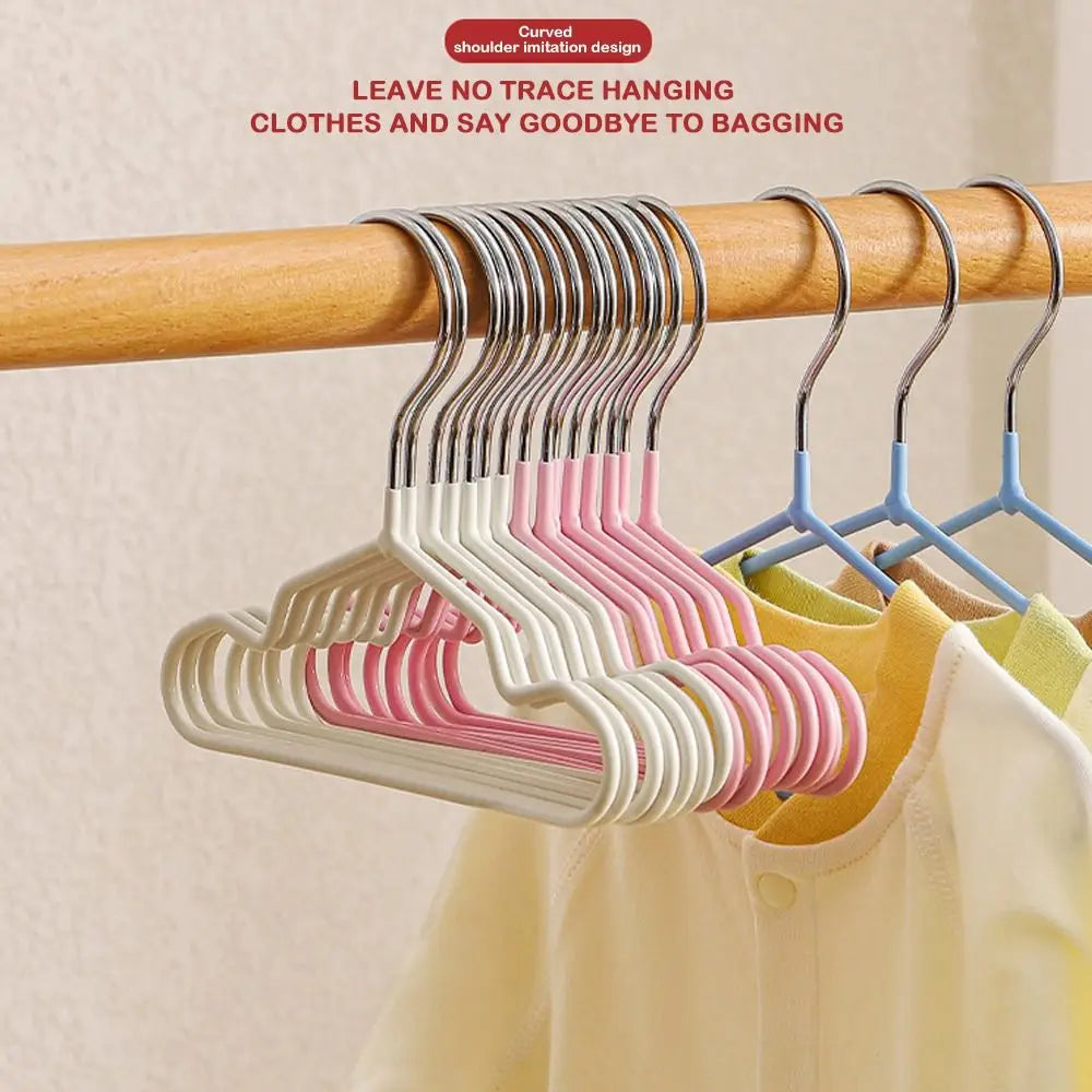 10-Pack Mini Metal Pet Clothes Hangers – Non-Slip Display