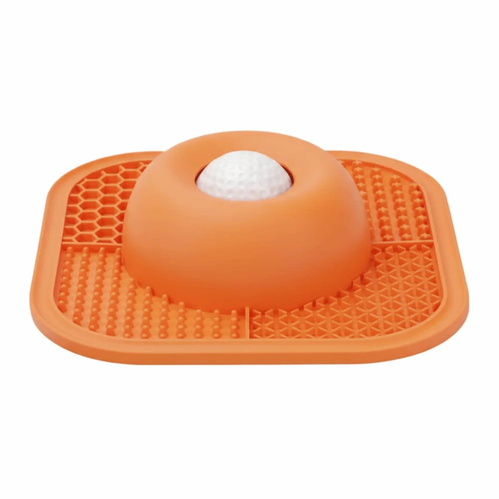 Resin Slow Feeder Dog Bowl – Anti-Slip Lick Mat & Rolling Ball