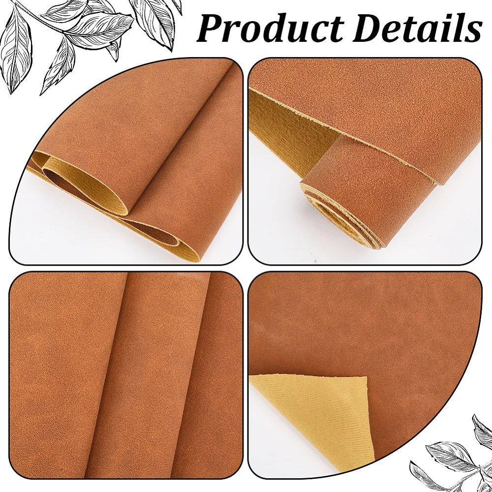 PU Faux Leather Fabric Sheet – Dark Goldenrod DIY Crafts