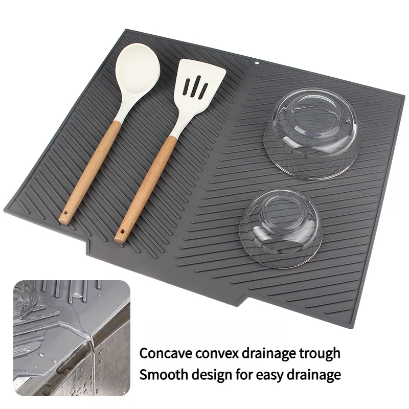 Food-Grade Silicone Dish Drying Mat – Heat-Resistant, Foldable