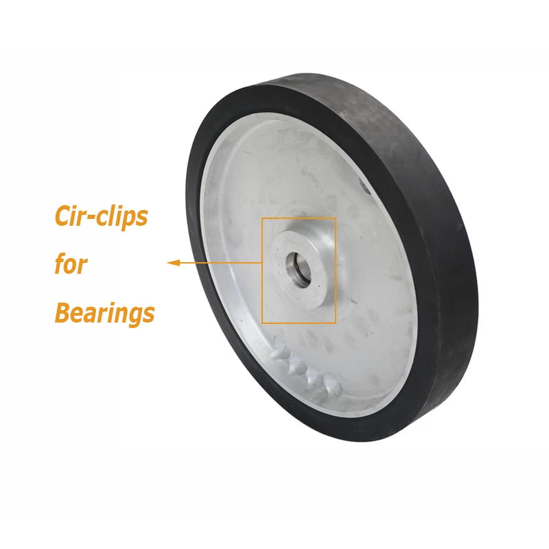 350×50mm Rubber Contact Wheel for Belt Grinder | RAMS BRALIN