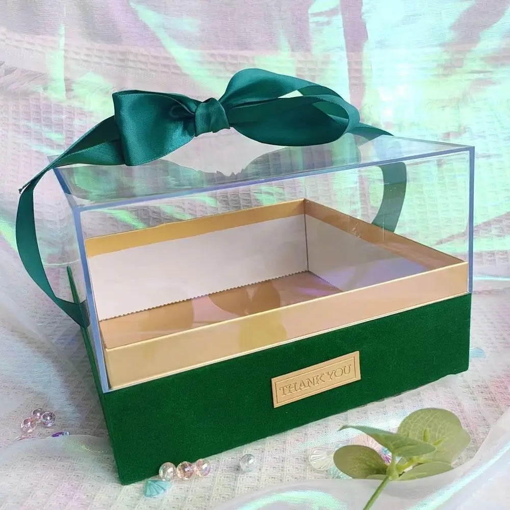 Transparent Acrylic Bow Gift Box – Wedding & Valentine's Day