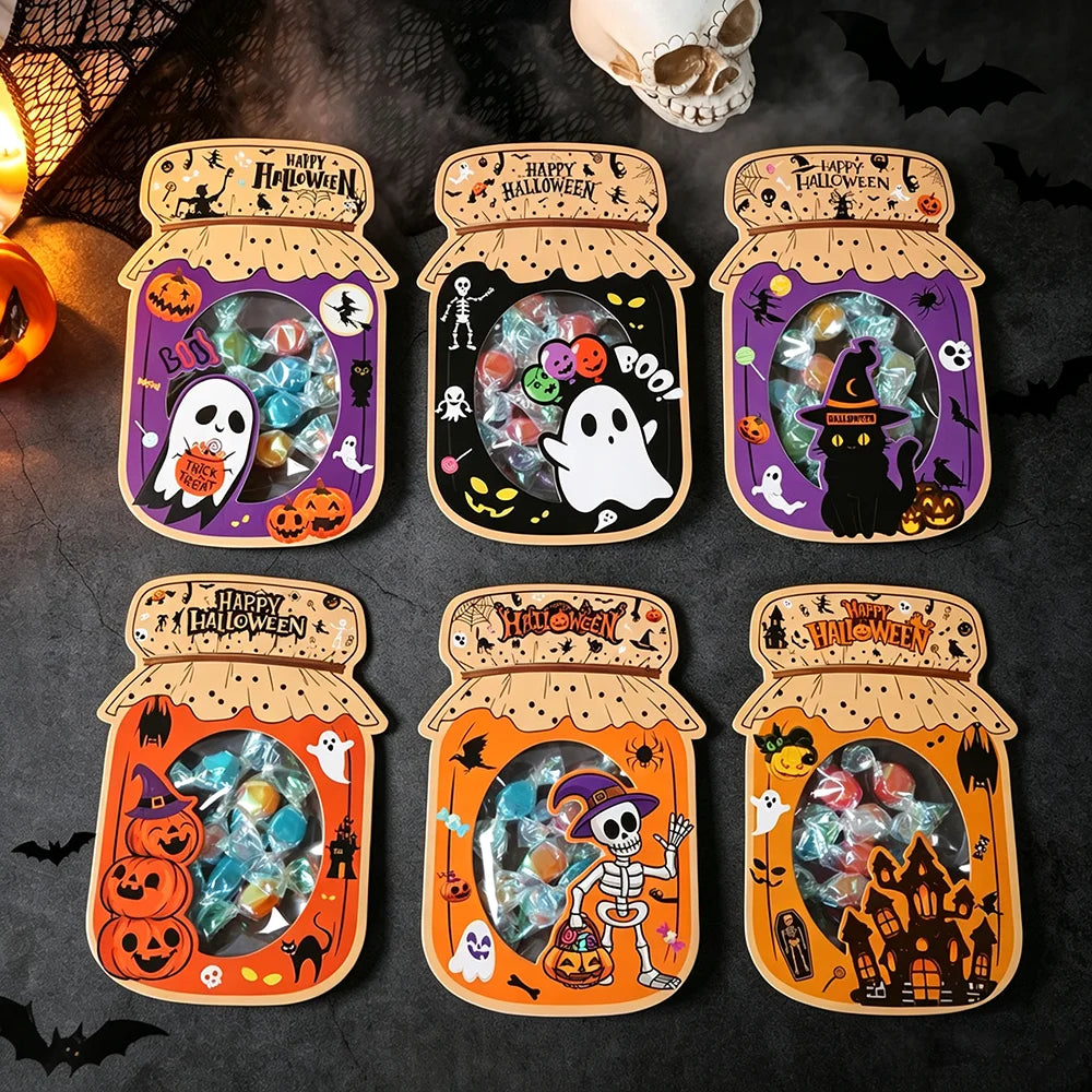 Halloween DIY Jar Candy Bags 12-Pack | Trick or Treat Bags