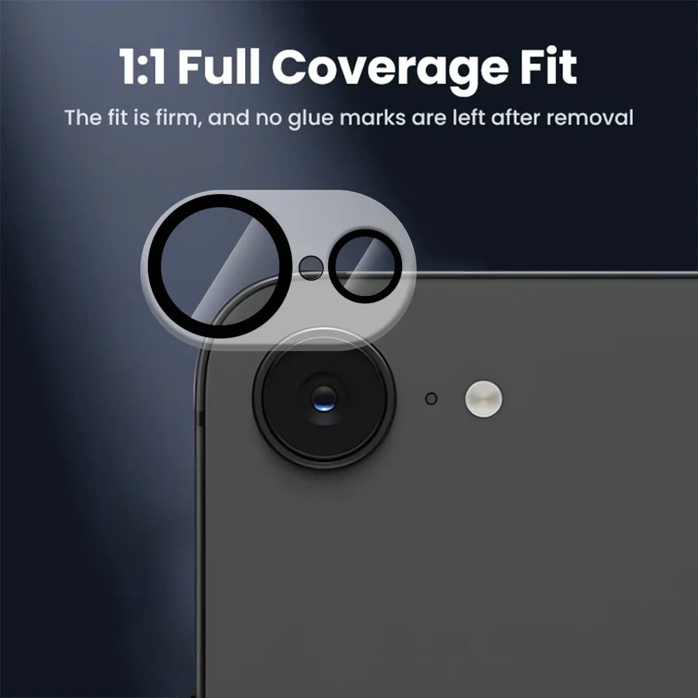 iPhone 16E Camera Lens Protector – 3D Tempered Glass Film
