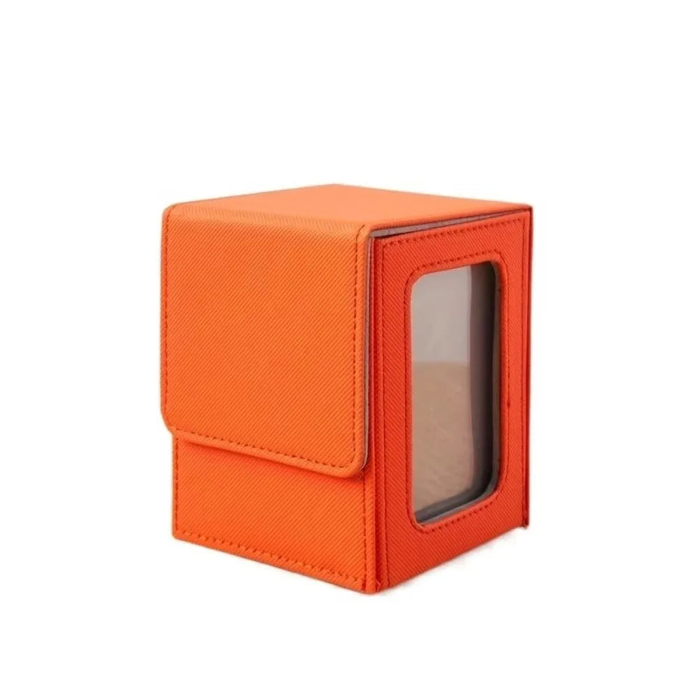 PU Leather Trading Card Storage Box – Magnetic Closure Deck Box