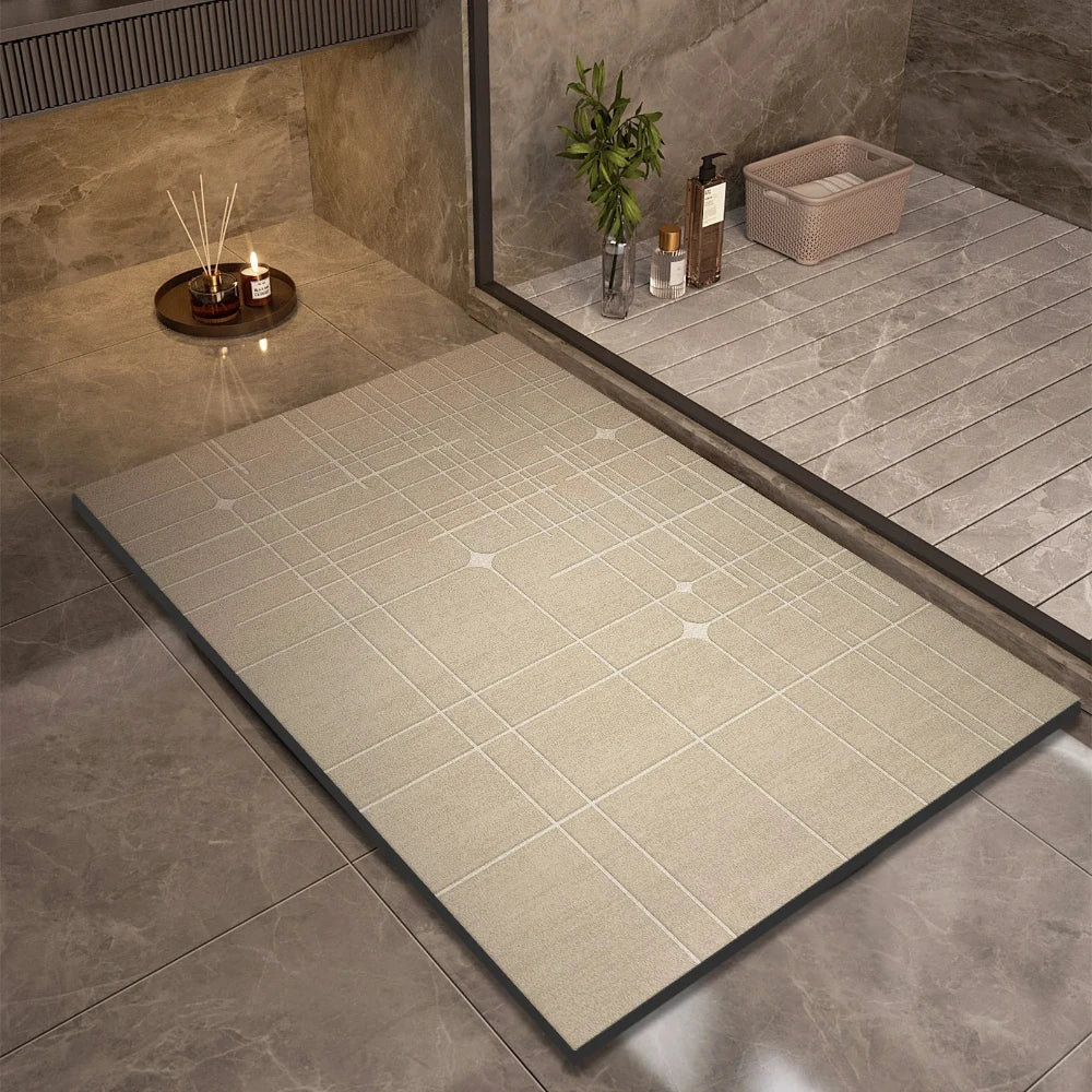 Super Absorbent Anti-Slip Bath Mat | Quick Dry Diatom Mud Rug