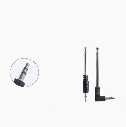 FM Telescopic Rod Antenna 3.5mm Jack – Speaker & Radio