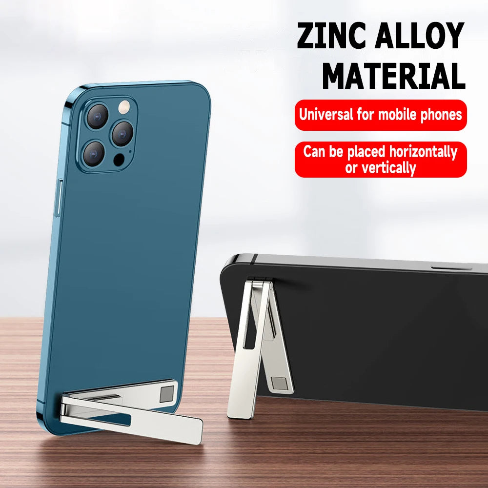 AKABEILA Ultra-Thin Metal Folding Phone Stand & Desk Holder