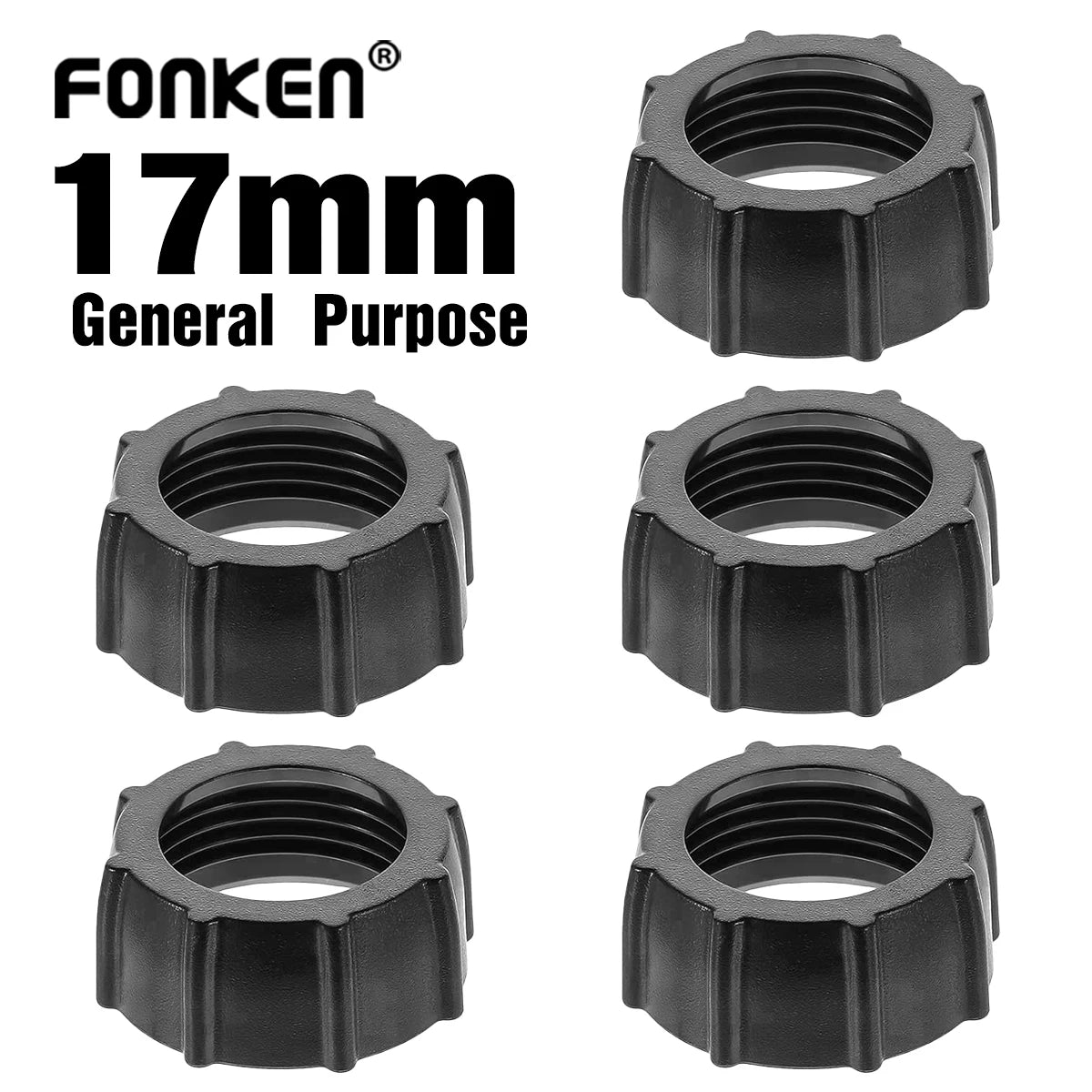 5-Pack Car Phone Mount Replacement Tightening Nut Adapter