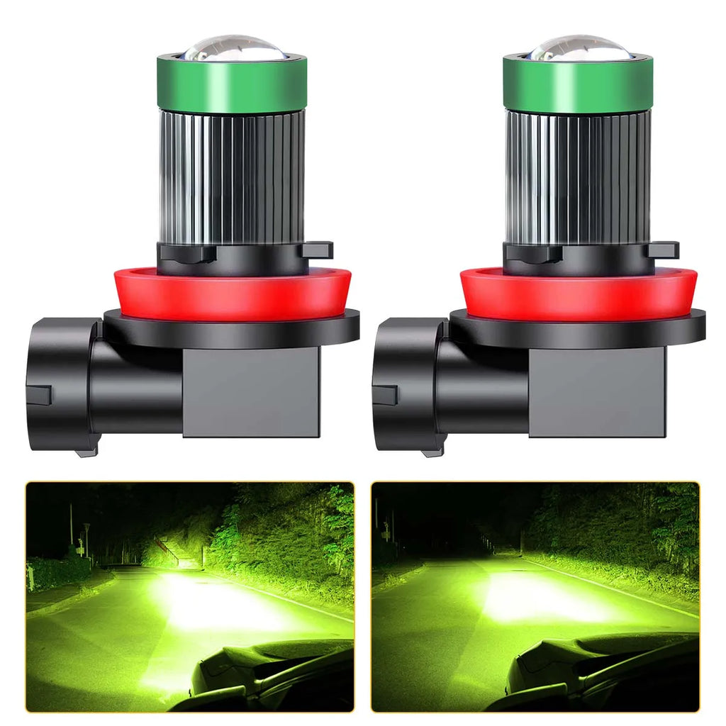 Pampsee LED Fog & Headlight Bulbs H7 H11 9005 9006 – 2-Pack