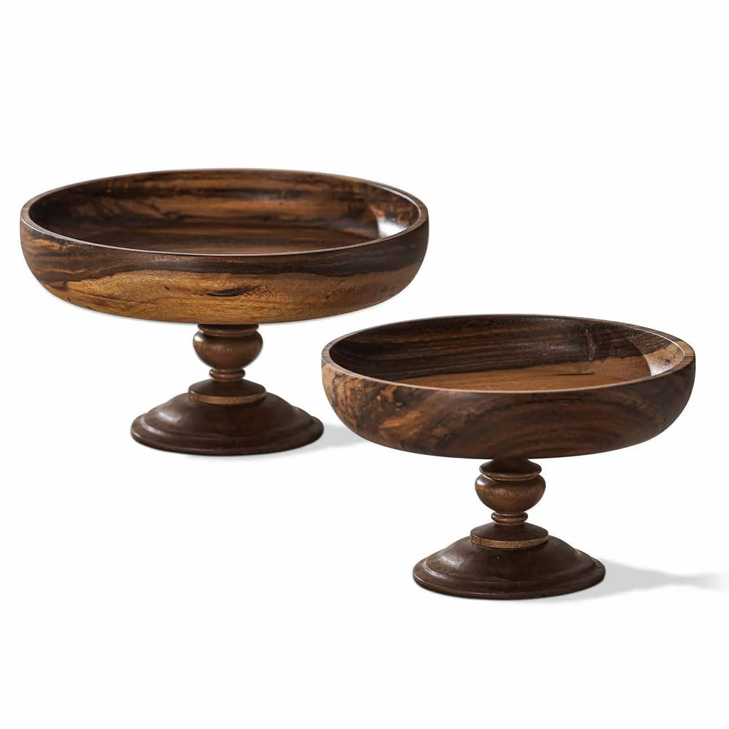 Wooden Fruit Bowl Decorative Tray – Food & Nut Organizer