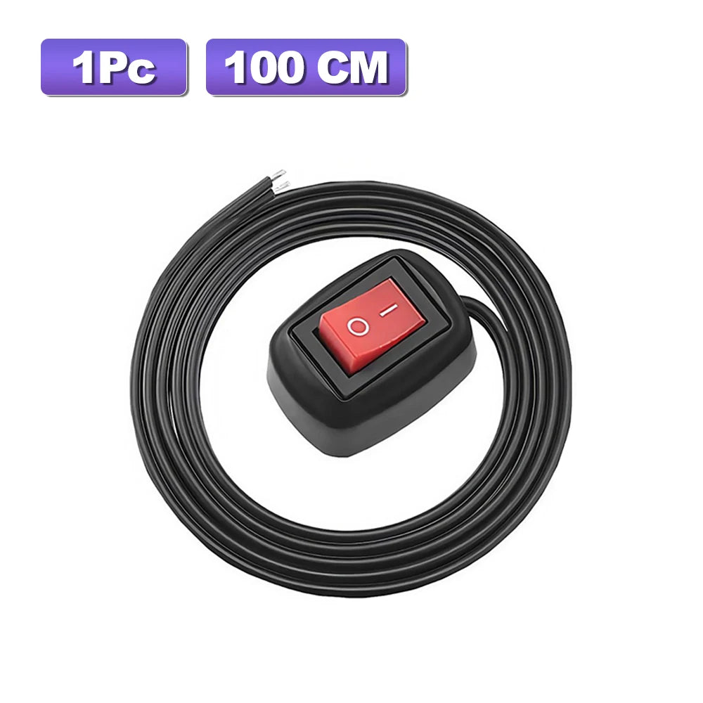 DC 12V Toggle Switch with Cable for Motorcycle & Car Lights
