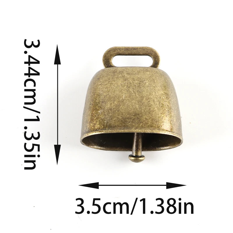 Retro Horn Christmas Pendant Ornaments – 2-Pack | Antique Copper