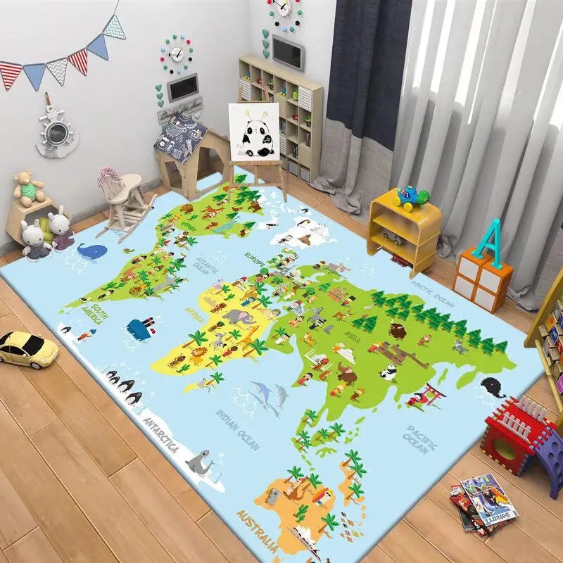 Kids City Road Map Play Mat – Car & Traffic Carpet