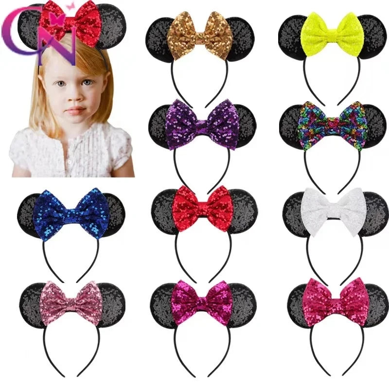 Mouse Ears Headband with 5" Bow | Party & Festival Hair