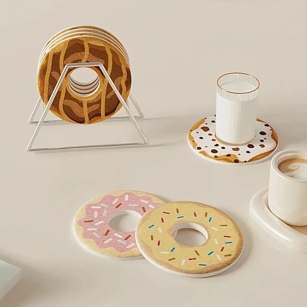 Donut Diatomite Absorbent Drink Coaster – Eco-Friendly