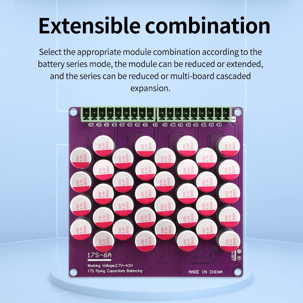 6A Lithium Battery Active Balancing Board 3S 4S 6S 8S 17S
