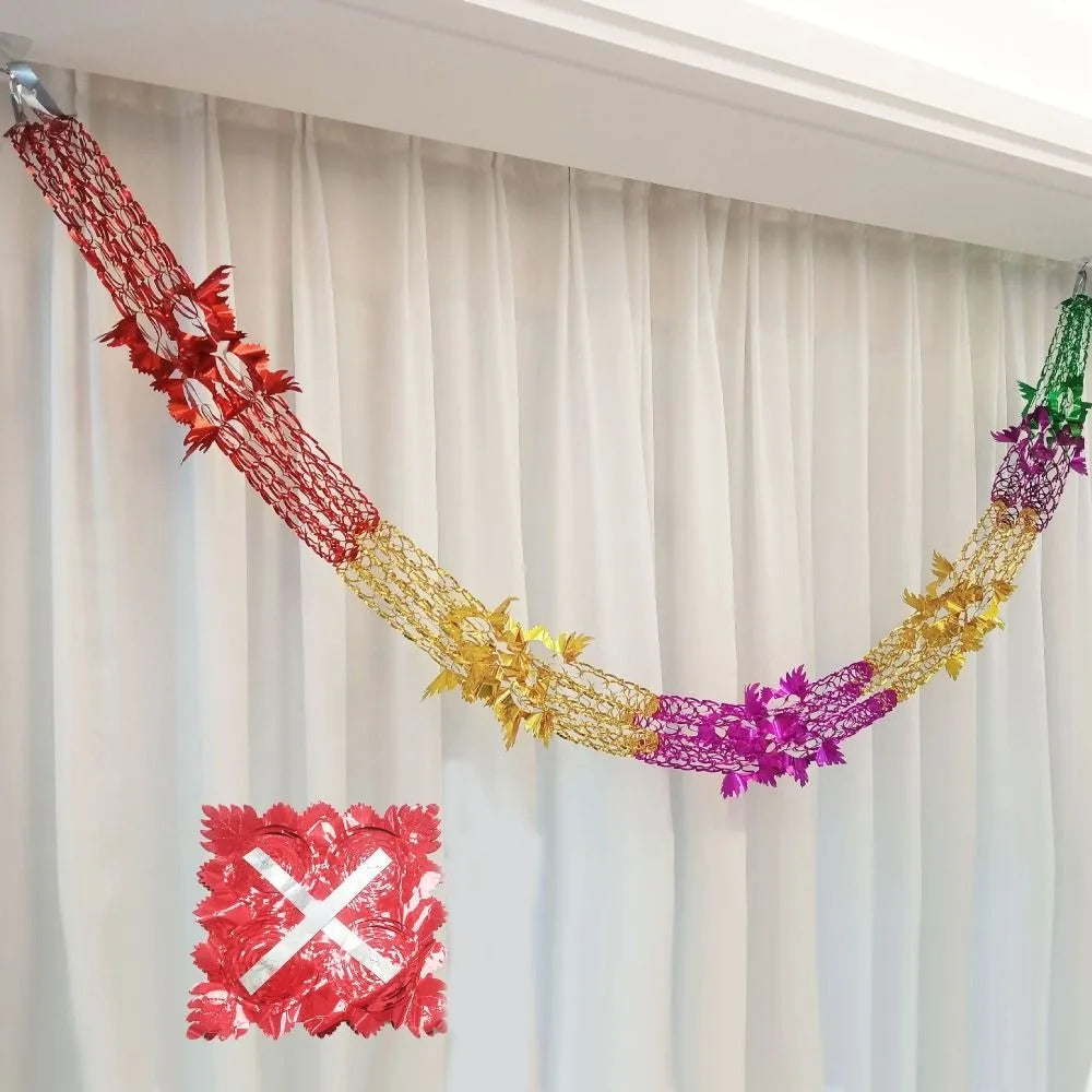 Metallic Foil Garland Ceiling Hanging Christmas Decoration