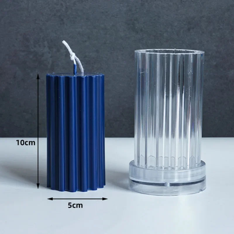 DIY Plastic Candle Molds – Cylinder, Round & Irregular Shapes
