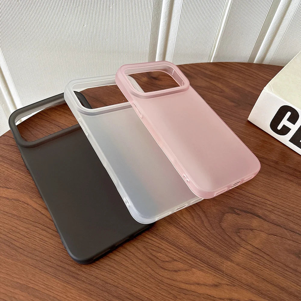 Clear Matte Silicone iPhone Case | Candy Color TPU Cover