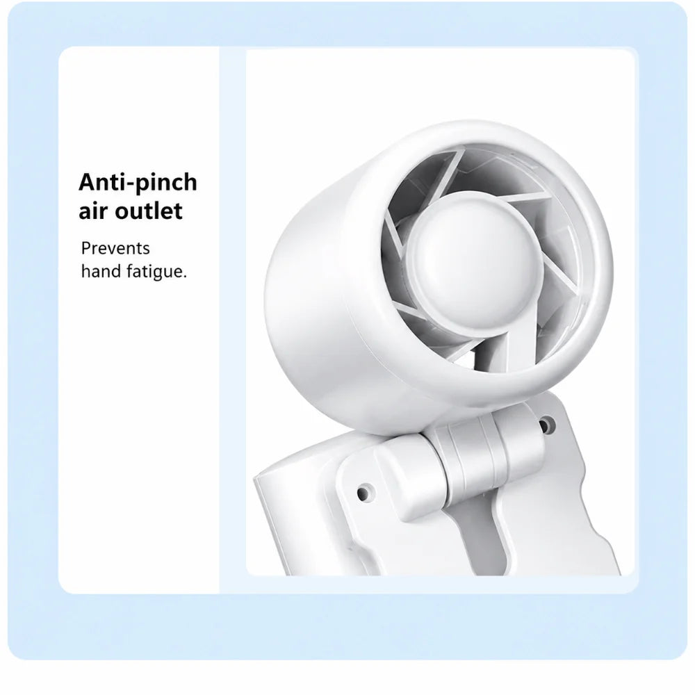 3-Speed Rechargeable Hat Clip Fan – Type-C Portable Mini Fan