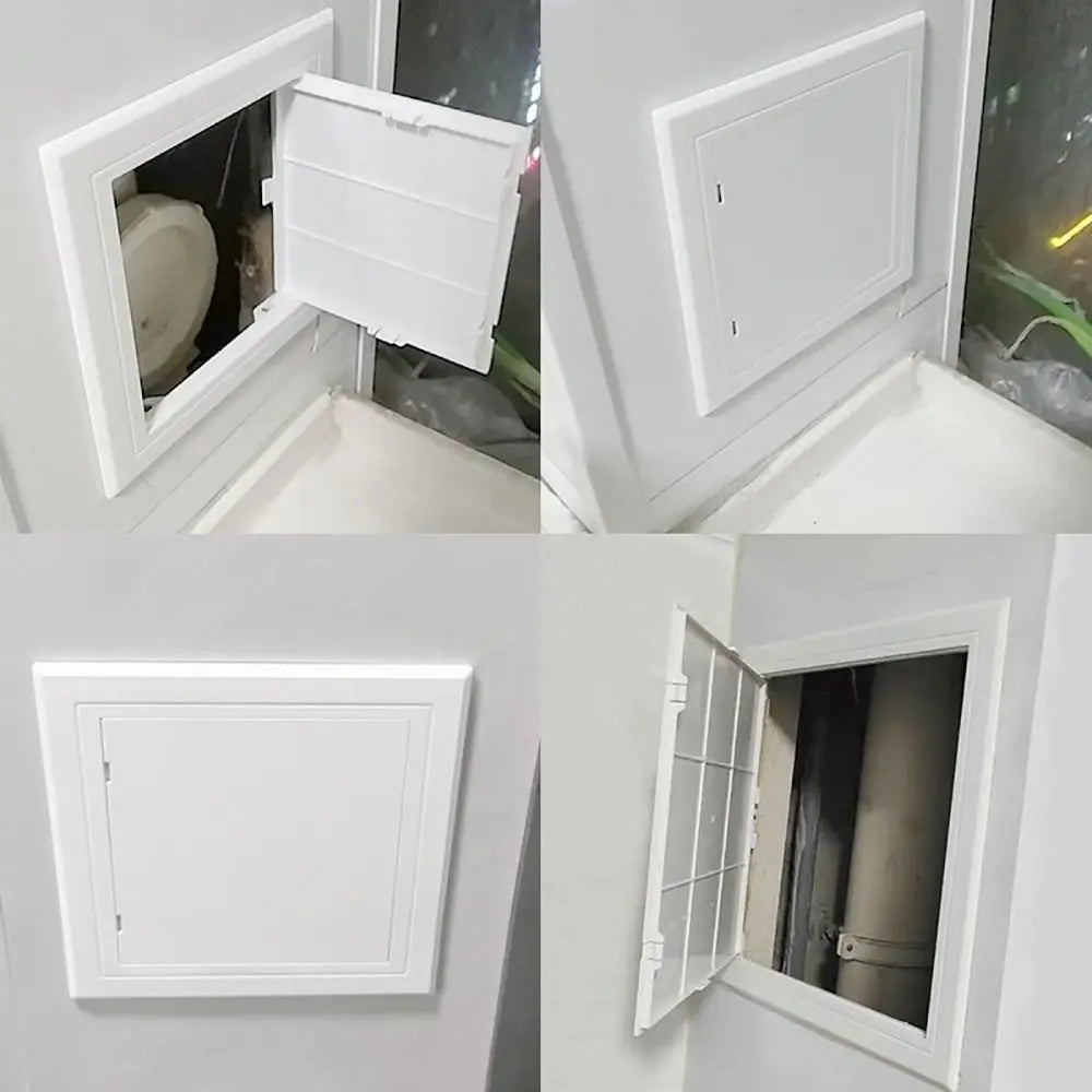 White Plastic Hinged Access Panel Door – Wall & Ceiling Hatch