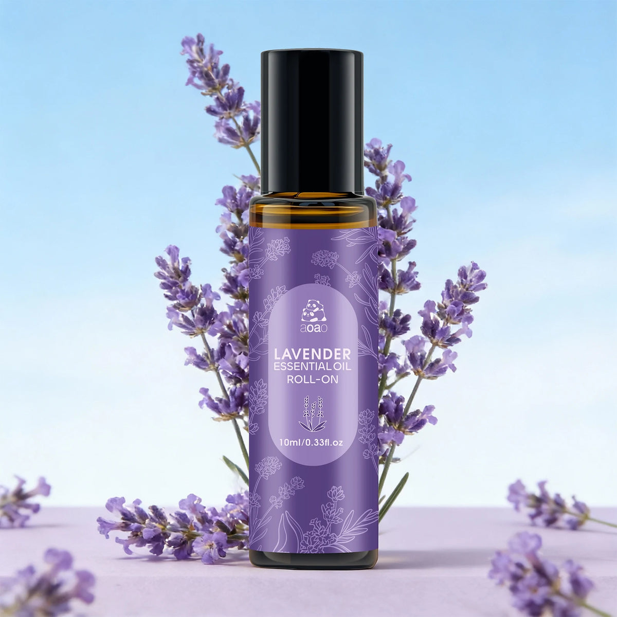 Lavender Essential Oil Roll-On | Portable 10ml Massage Oil