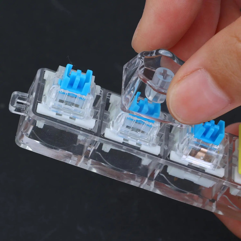Cat Paw Transparent Keycaps – 5-Pack DIY Mechanical Keyboard