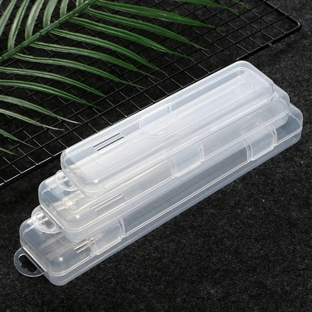 Transparent Makeup Brush & Pen Storage Box Organizer – 3 Sizes