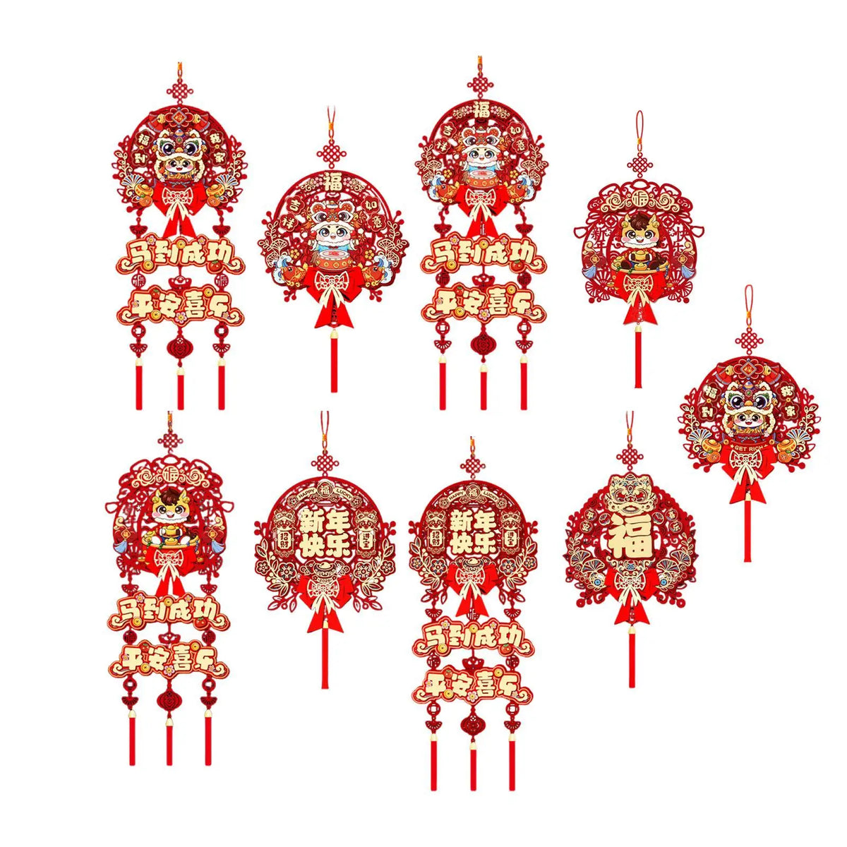 Zodiac Lunar New Year Hanging Ornament | Tassel Door Décor