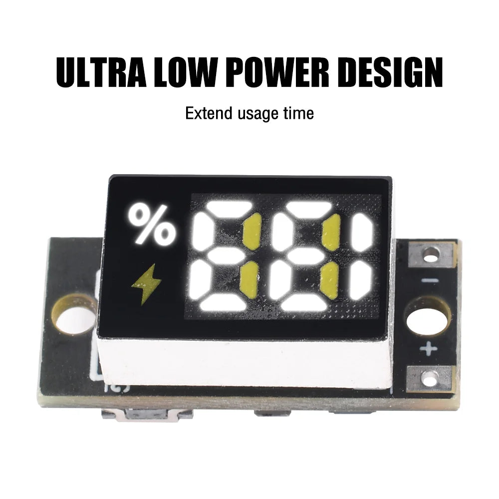 1S–4S LiFePO₄ Battery Level Indicator Module | LED Gauge