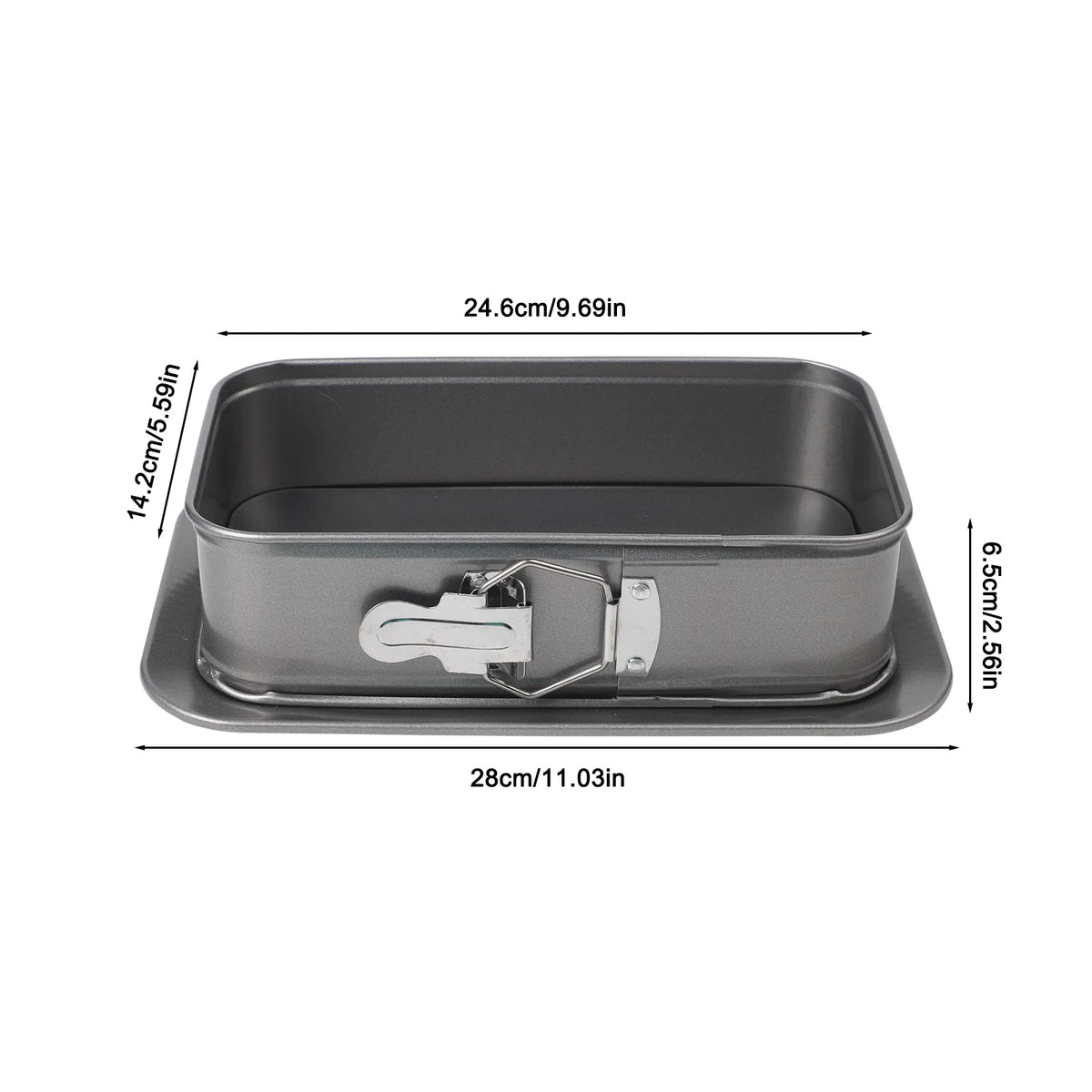 Rectangular Cake Pan with Removable Bottom | Carbon Steel