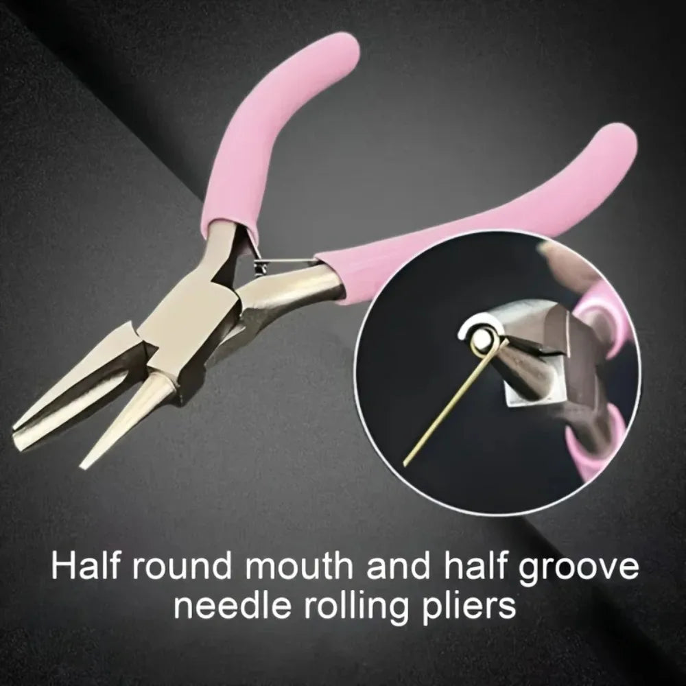 5-Inch Round Concave Pliers | Precision Jewelry Wire Loop Tool