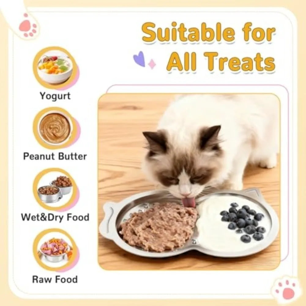 Stainless Steel Lick Mat – Non-Slip Slow Feeder for Dogs & Cats